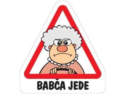 Samolepka Babča jede-volant
