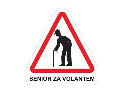 Samolepka Senior za volantem 2