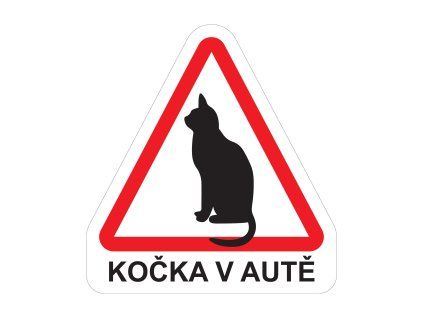 Samolepka Kočka v autě