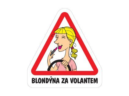 Magnet Blondýna za volantem