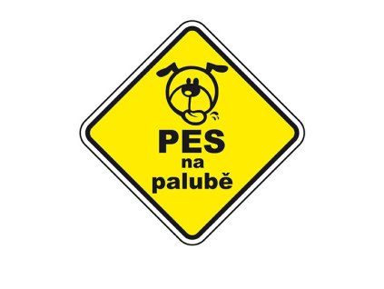 Samolepka Pes na palubě 3