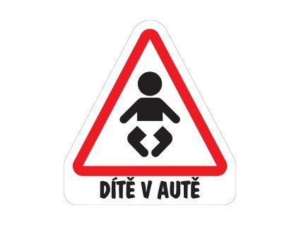 Samolepka Dítě v autě