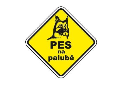 Samolepka Pes na palubě 2