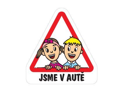 Samolepka Dítě v autě - sourozenci 3
