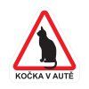 Samolepka Kočka v autě