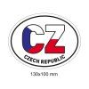 Magnet CZ v barvě vlajky