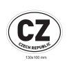 Samolepka CZ (černá)