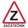 Magnet značka Začátečník s textem