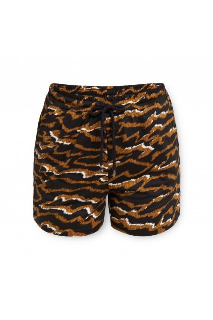 Vero Moda Ženy Šortky Černo Hnědá VMSPRINGLY