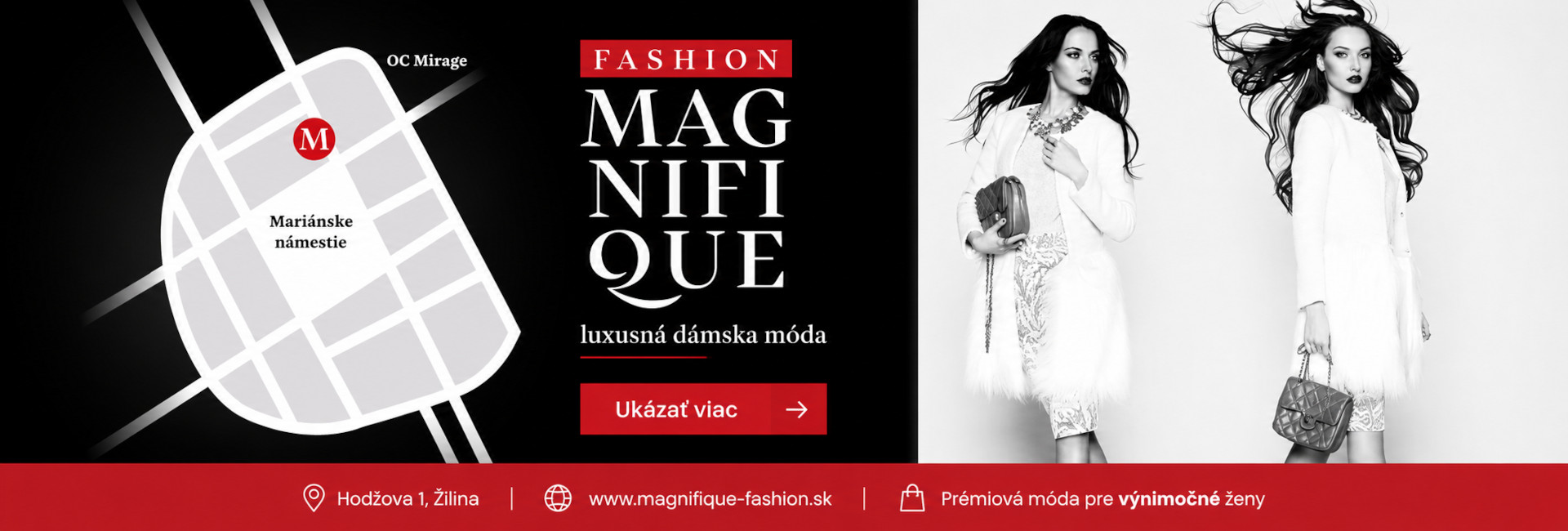 Predajňa s oblečením Magnifique-Fashion.sk v Žiline
