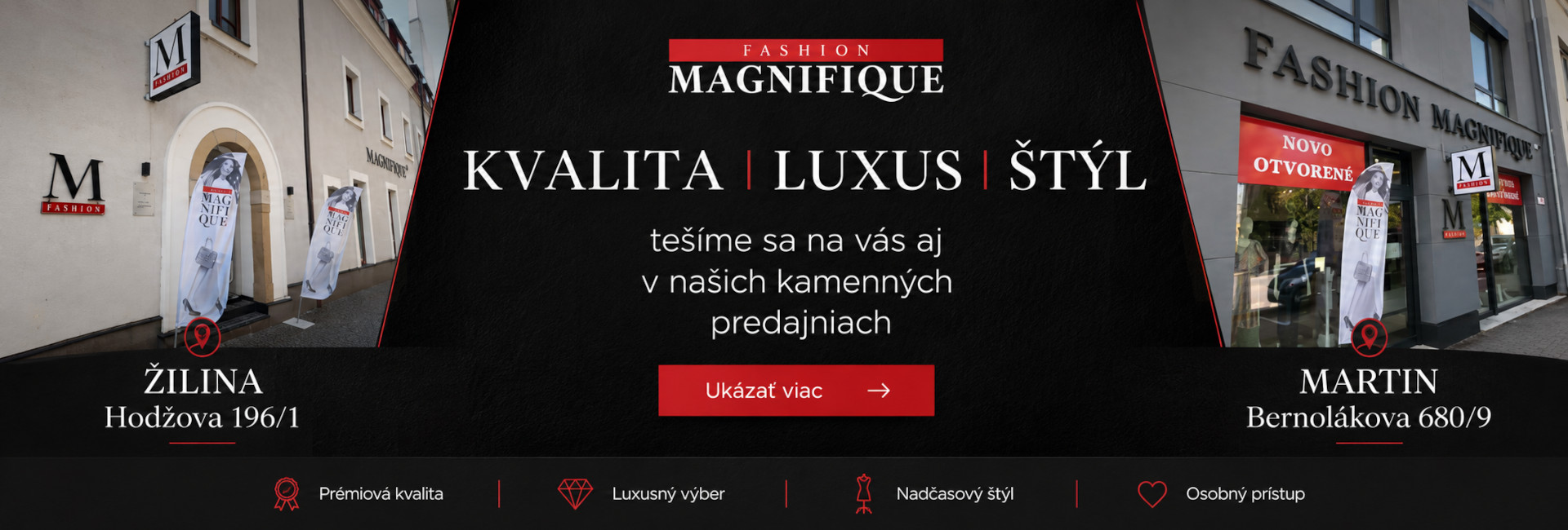 Predajne s oblečením Magnifique-Fashion.sk