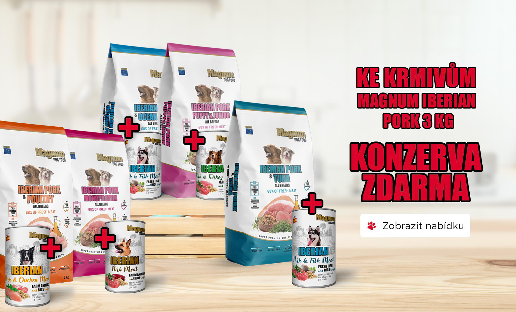 Granule + dárek konzervy