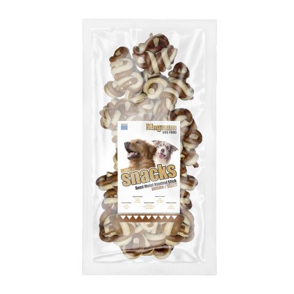 Magnum Semi Moist Knotted Stick Brown/White