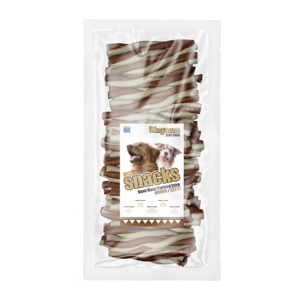 Magnum Semi Moist Twisted Stick Brown/White