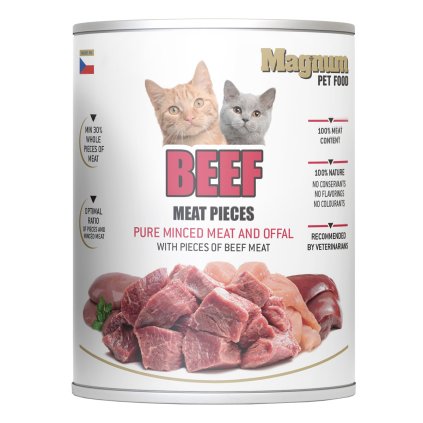 Magnum Meat Pieces Beef cat 800 g