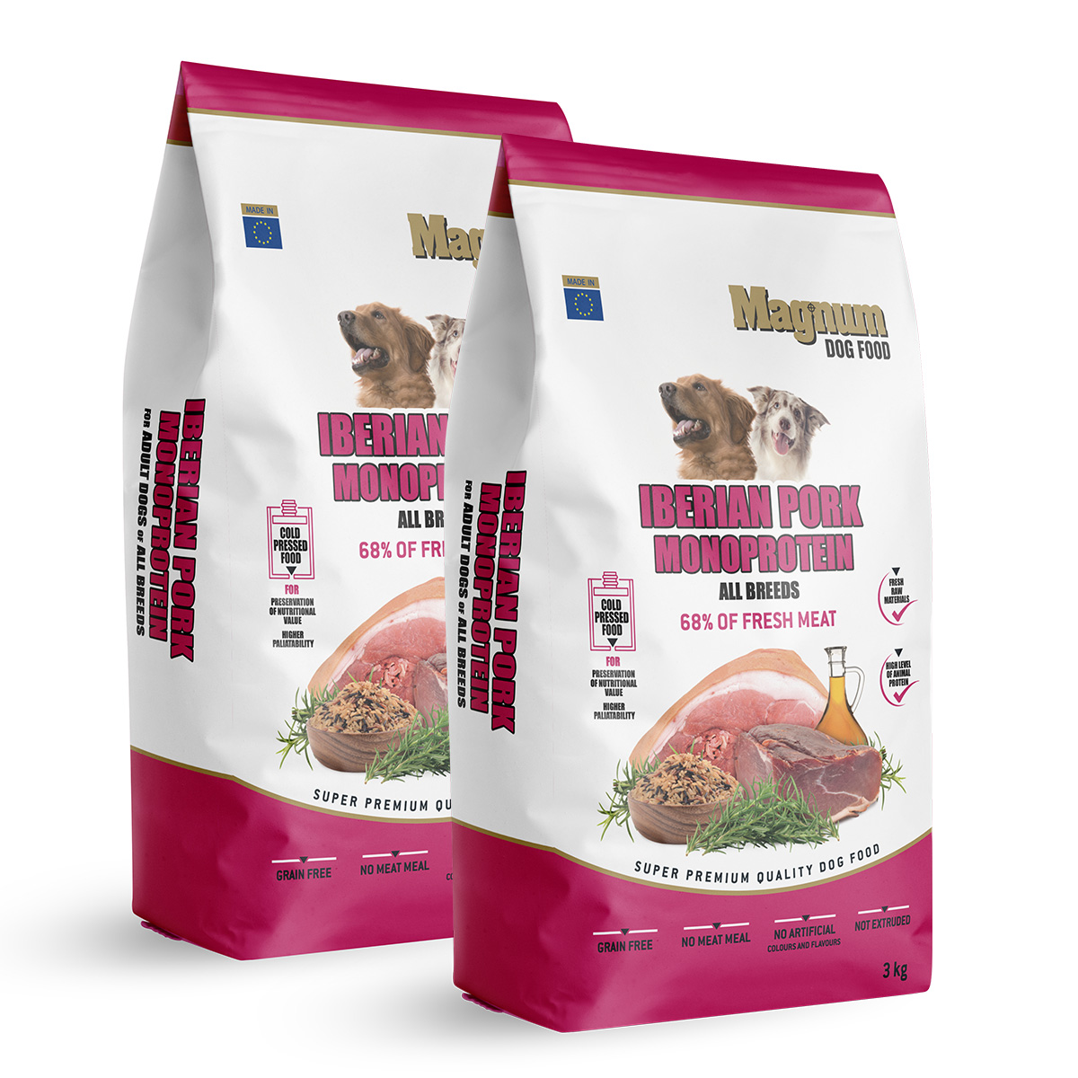 Magnum Iberian Pork & Monoprotein All Breed 2x 3 kg