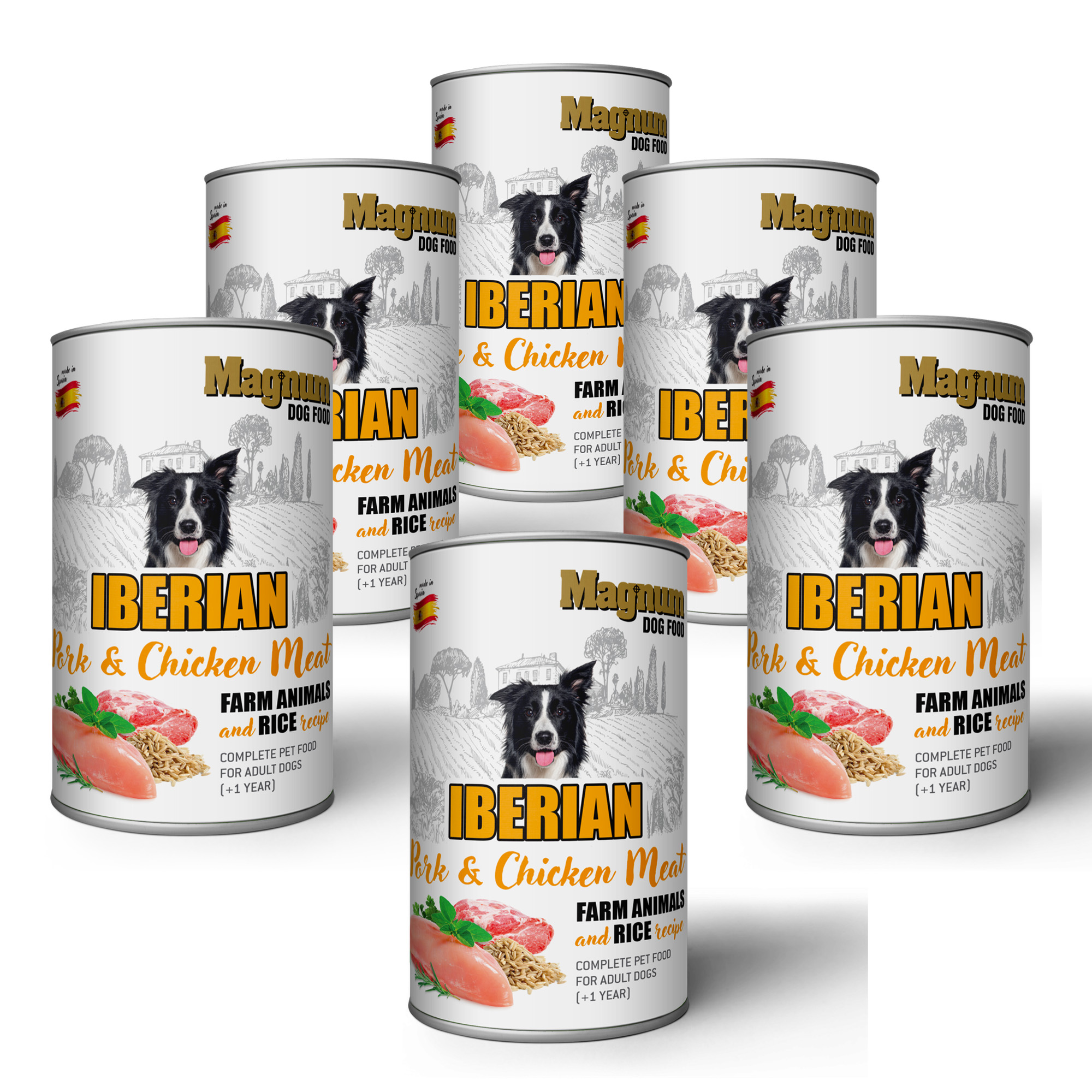Magnum Iberian Pork & Chicken Meat 400 g Balení: 5 + 1 ZDARMA