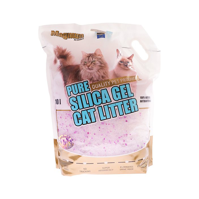 Magnum Pure Silica Gel Cat Litter Lavender Balení: 10 l