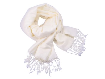 Šála zimní - bílá