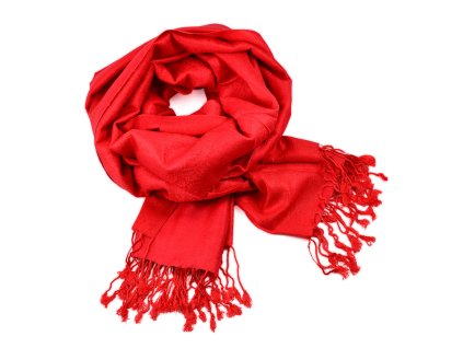 Šála zimní - červená