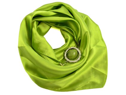 Šátek s bižuterií Stella - zelený