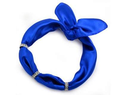 Šátek s bižuterií Sofia - královsky modrý