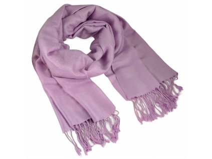 Šála zimní - bledě fialová