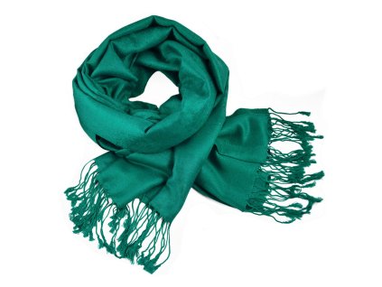 Šála zimní - zelená