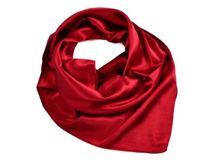 Šátek jednobarevný - tmavě červený