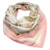 Šátek - růžový s květinovým vzorem