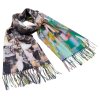 Maxi šála oboustranná - barevná s potiskem