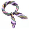 Šátek se sponkou Letuška Light - fialový s pruhy