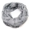 Tunelová šála - černobílá se vzorem