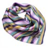 Šátek saténový - fialový s pruhy