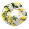 Tunelová šála - žluto-bílá s citrony