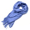 Šála kašmírová - modrá jednobarevná