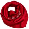Šátek s bižuterií Stella - vínový