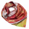 Velký oboustranný šátek 63sv009 20.01 červený s potiskem