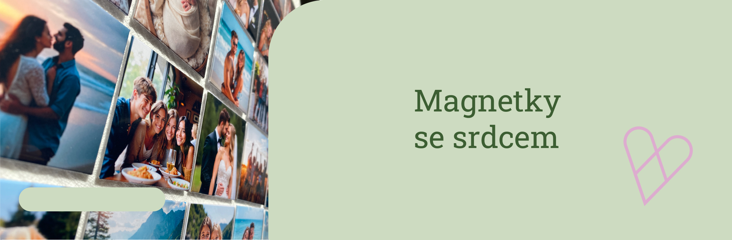 Magphoto magnetky se srdcem