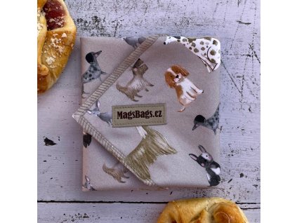 Svačinový ubrousek - psí plemena Magsbags.cz