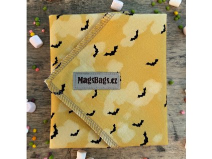 Svačinový ubrousek - žlutá batman Magsbags.cz