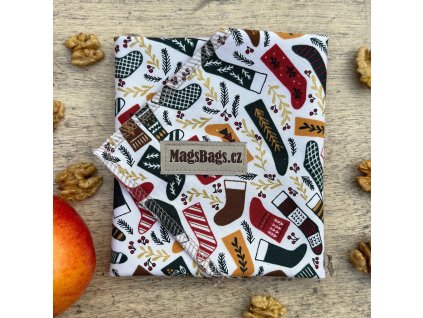 Limitka Vánoce 2025 - svačinový ubrousek, punčochy MagsBags.cz