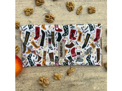 Limitka Vánoce 2025 - velká svačinková kapsa, punčochy MagsBags.cz