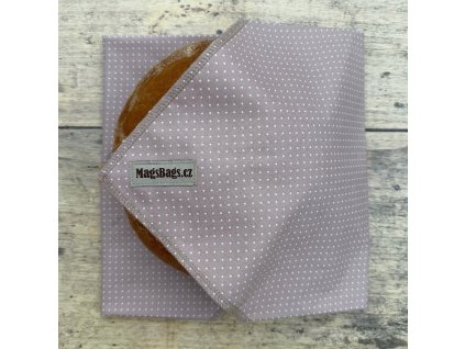 Chlebousek - béžový s bílou tečkou Magsbags.cz