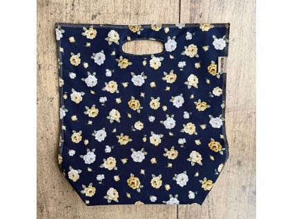 Obědová taška - modré anglické růže Magsbags.cz