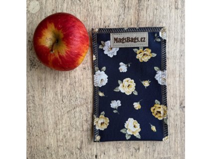 Mlska, kapsa na mlsání - modré anglické růže Magsbags.cz