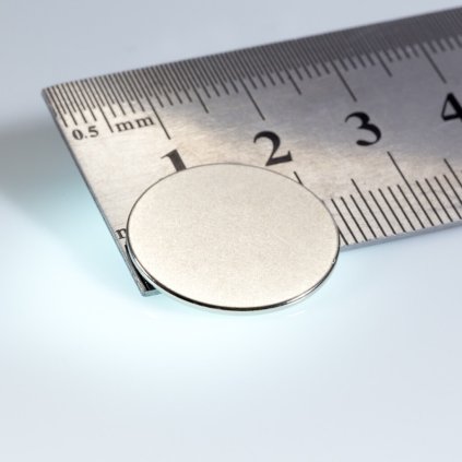 Neodymový magnet válec pr.20x1 N 80 °C, VMM6-N40 (Počet kusů 1 ks)