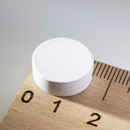 Silnější barevný magnet kulatý pr.15x5 bílý (Počet kusů 1 ks)