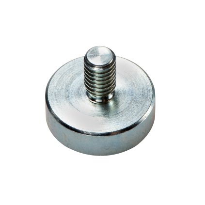 5251 magneticka cocka se stopkou pr 10 x vyska 4 5 mm s vnejsim zavitem m4 delka zavitu 8 mm