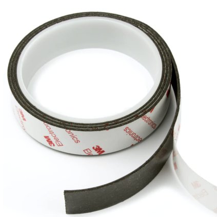 Magnetický pásek neodymový se silnou samolepicí vrstvou 20x1,5 mm - délka 1 m (Počet kusů 1 ks)